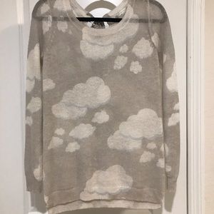 Lauren Conrad Clouds Long Sleeve Shirt
